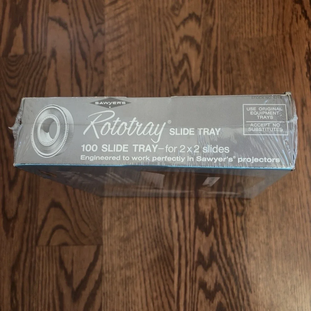 Sawyers Rototray 100 Slide Tray For 2x2 Slides Sawyer's Projectors New Sealed